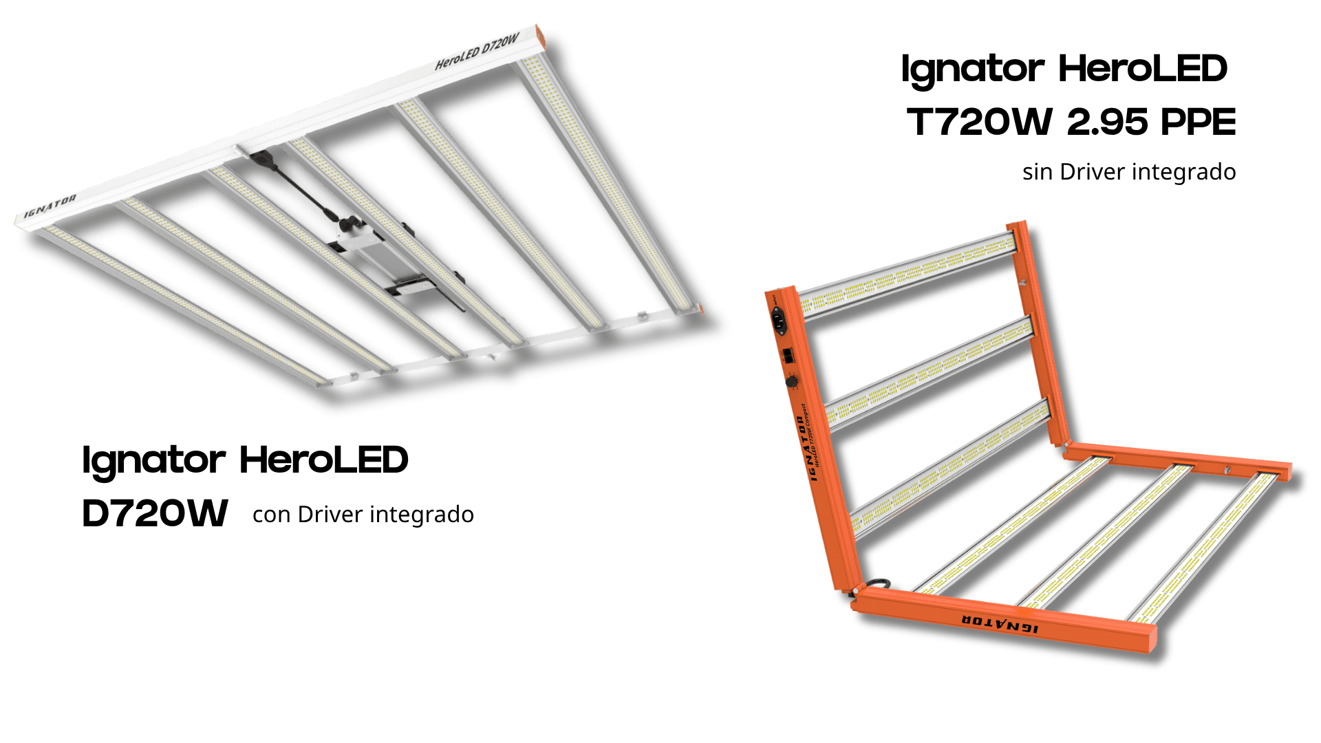Comparación entre Driver Integrado y Driver Externo en los Ignator HeroLED D720W y T720W