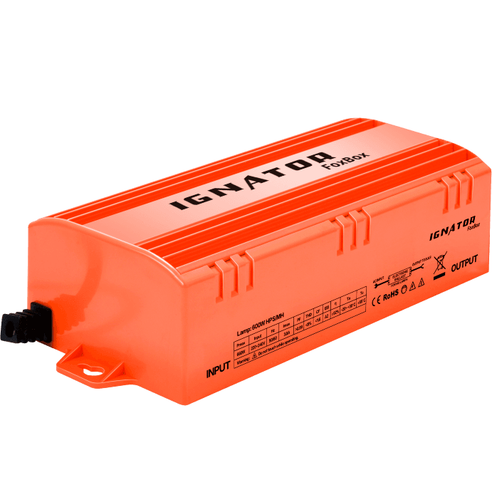Balastro Electrónico Ignator FoxBox 600W (Sin Dimmer)