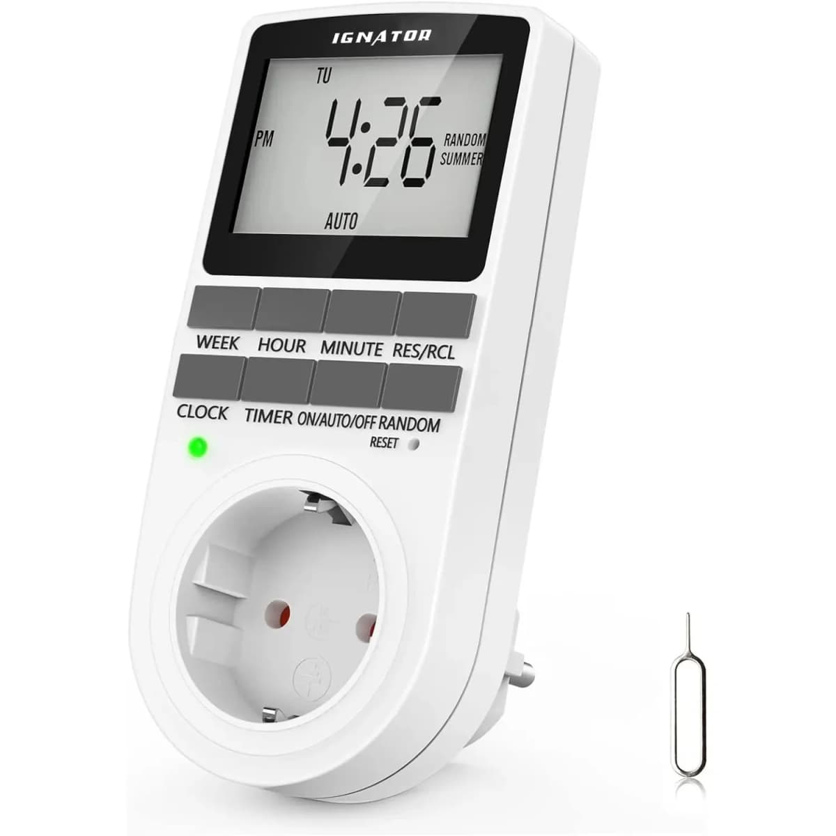 Temporizador Digital 16A Ignator L+N